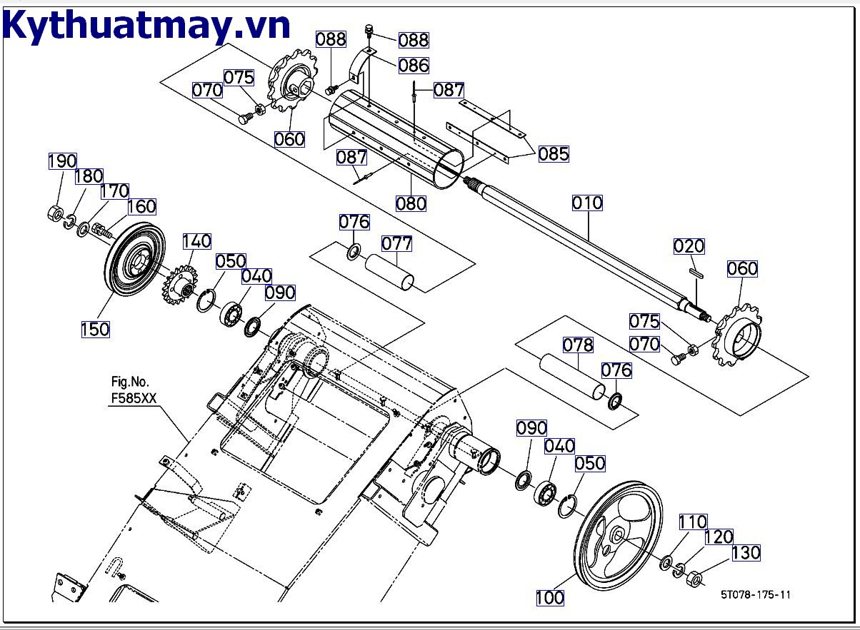 Trục truyền động ống dẫn >=507067